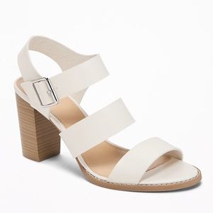 Old Navy - Three-Strap Block-Heel Sandals